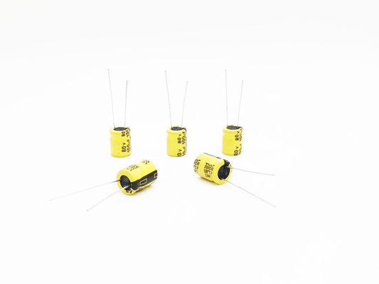 مكثفات إلكتروليتية بدرجة حرارة عالية TW BOR 100UF80V 10X13mm