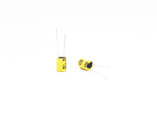مكثفات إلكتروليتية بدرجة حرارة عالية TW BOR 100UF80V 10X13mm