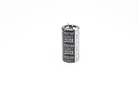 220UF450V المفاجئة في تحويل التيار الكهربائي مكثف 20٪ التسامح