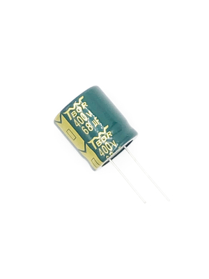 68UF400V شعاعي نوع LED مكثف ضوء
