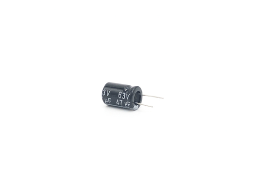 47UF63V مصغرة مكثفات الألومنيوم كهربائيا 8x12mm سعة كبيرة