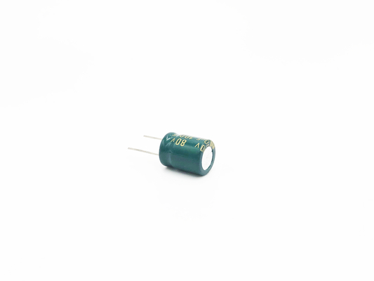5000 ساعة 100UF80V LED ضوء مكثف 10X20MM ISO14001