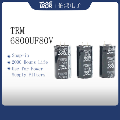 35X50mm 6800UF 80V مكثف ارتفاع درجة الحرارة كهربائيا المكثفات