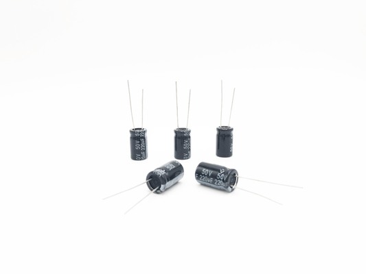 220UF50V 10x17mm مصغرة مكثف نوع شعاعي
