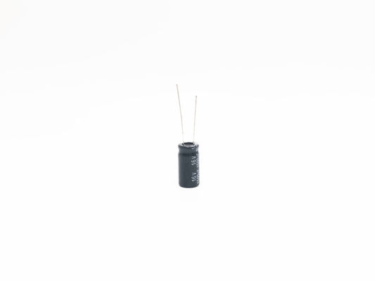 المكثفات الالكتروليتية المصغرة من الألومنيوم الشعاعي 1500 فائق التوهج 16 فولت