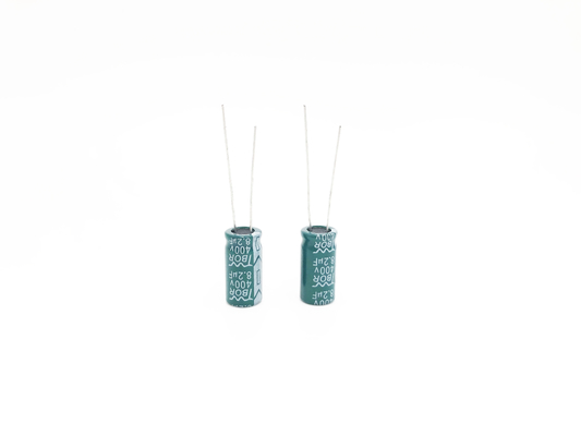 8.2 فائق التوهج 400 فولت ارتفاع تموج الحالي كهربائيا مكثف 13X20mm