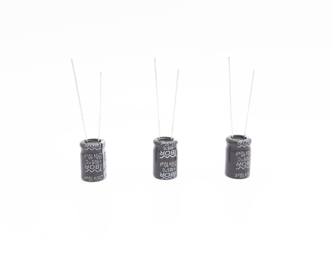 ISO9001 10X13MM الألومنيوم كهربائيا مكثف CFL 10UF 250V