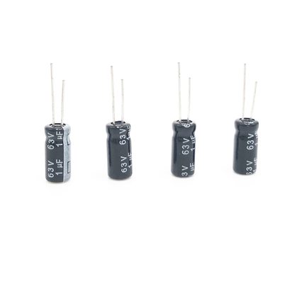 5x11mm 1UF 63V شعاعي كهربائيا مكثف دوائر درجة الحرارة العالية