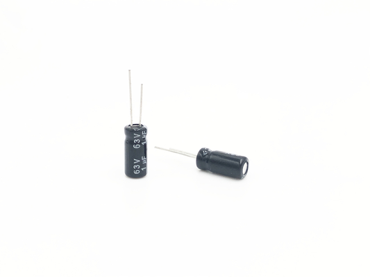 5x11mm 1UF 63V شعاعي كهربائيا مكثف دوائر درجة الحرارة العالية