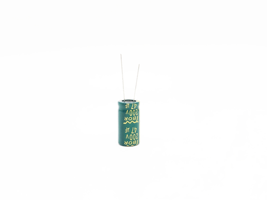 مكثف PHR 47uf 200v عالي السعة 13x16mm للضوء LED
