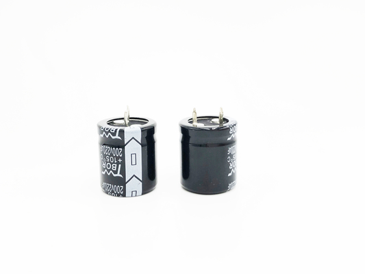 220UF200V تحويل التيار الكهربائي مكثف الألومنيوم كهربائيا مكثف