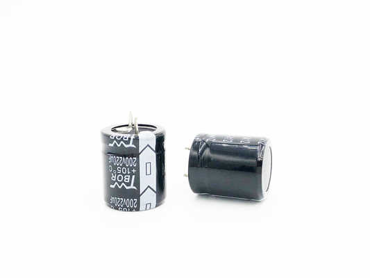 220UF200V تحويل التيار الكهربائي مكثف الألومنيوم كهربائيا مكثف