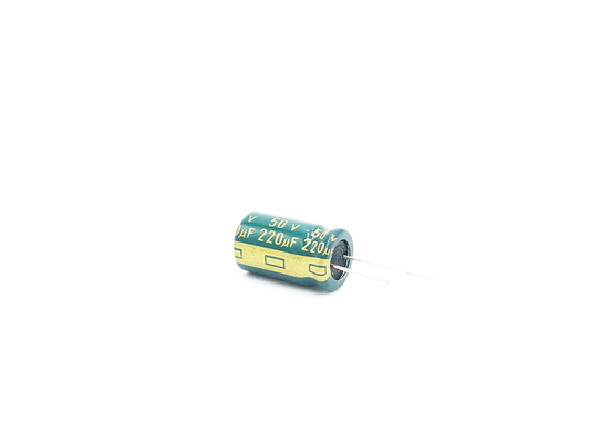 PHR 220UF 50V مكثف كهربائي من الألومنيوم عالي التردد للضوء LED