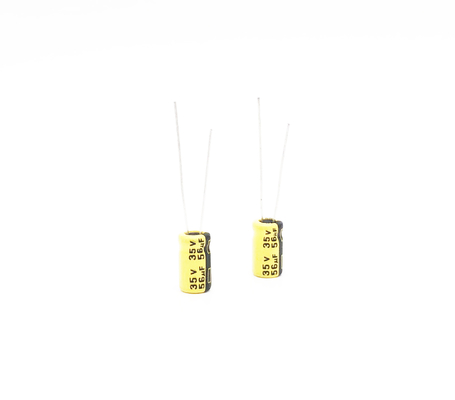 56UF35V SMT Electrolytic Capacitor 6.3x11mm مكثفات التحليل الكهربائي ذات درجة الحرارة العالية