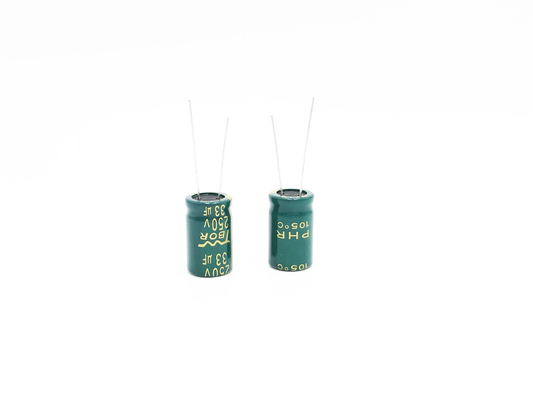 13x20mm شعاعي الألومنيوم كهربائيا مكثف 33UF250V