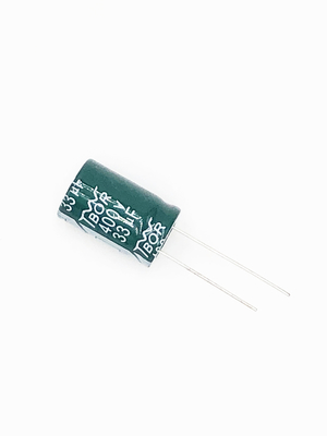 الألومنيوم 16x25mm العاكس مكثف 33UF400V شعاعي نوع الرصاص مكثف