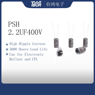 2.2UF400V مكثف كهربائي عالي الجهد 8X12mm مكثفات تيار تموج عالي