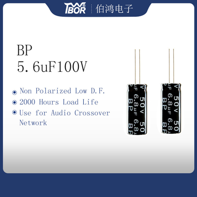 10x16mm 5.6uF100V مكبر الصوت مكثف غير مستقطب منخفض D.
